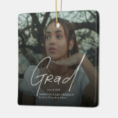 Modern Photo High School Graduation Gifts セラミックオーナメント (左)
