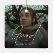 Modern Photo High School Graduation Gifts セラミックオーナメント (裏面)