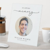 Modern Photo In Loving Memory Celebration Of Life 台座サイン (インサイチュ)