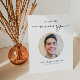 Modern Photo In Loving Memory Celebration Of Life 台座サイン