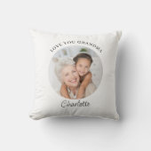 Modern Photo Love You Grandma Keepsake クッション (正面)
