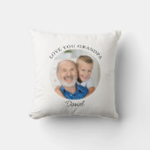 Modern Photo Love You Grandpa Keepsake クッション (正面)