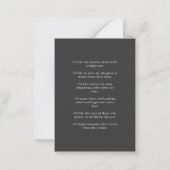 Modern photo minimalist memorial prayer card ノートカード (裏面)