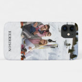 Modern Photo Name Family Simple Gorgeous Cute Case-Mate iPhoneケース (裏面(横))