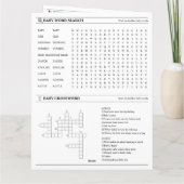 Modern Photo Newspaper Baby Shower カード (裏面)