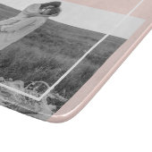 Modern Photo Pastel Pink Family Lovely Gift カッティングボード (角)