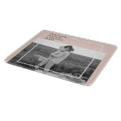 Modern Photo Pastel Pink Family Lovely Gift カッティングボード (角)