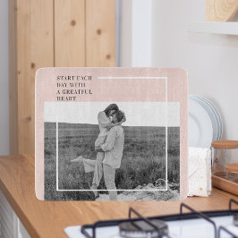 Modern Photo Pastel Pink Family Lovely Gift カッティングボード
