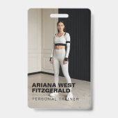 Modern Photo Personal Trainer Fitness Lifestyle バッジ (表面)