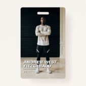 Modern Photo Personal Trainer Fitness Lifestyle バッジ (正面)