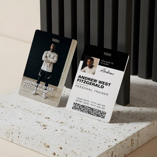 Modern Photo Personal Trainer Fitness Lifestyle バッジ