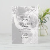 Modern Photo QR Code Wedding 招待状 (スタンド正面)