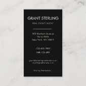 Modern Photo Real Estate Realtor 名刺 (裏面)