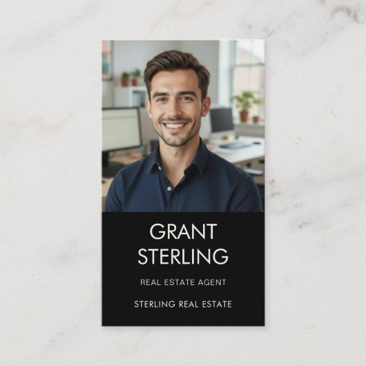 Modern Photo Real Estate Realtor 名刺 (正面)