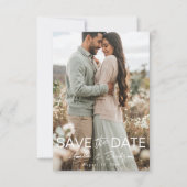 Modern Photo Save the Date Wedding セーブザデート (正面)