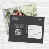 Modern Photo Save the Date Wedding Custom 案内ポストカード