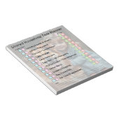 Modern Photo Shared Household Tasks Planner ノートパッド (アングル)