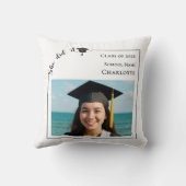 Modern photo She did it Graduate クッション (裏面)