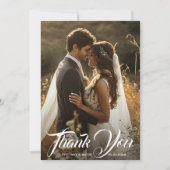 Modern Photo Simple Wedding サンキューカード (正面)