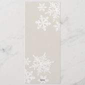 Modern Photo Strip Christmas Card with Handwritten 招待状 (裏面)