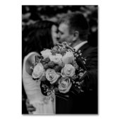 Modern Photo Table Number Wedding Reception Card テーブルナンバー (裏面)