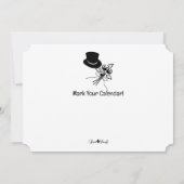 Modern Photo Tying the Knot Save the Date Card 案内状 (裏面)