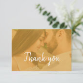 Modern Photo Wedding サンキューカード (スタンド正面)