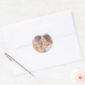 Modern Photo Wedding ラウンドシール (封筒)