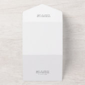 Modern Photo Wedding All in One Invitation オールインワン招待状 (外側)