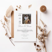 Modern Photo Wedding Invitation 招待状