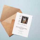 Modern Photo Wedding Invitation 招待状