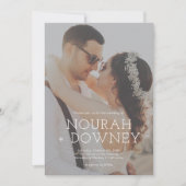 Modern Photo Wedding Invitation | Simple & Elegant (正面)
