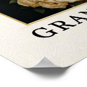 Modern Photo Wedding Welcome Sign  ポスター (角)