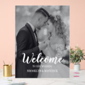 Modern Photo Welcome Wedding アクリルサイン (ウェディング)