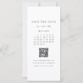 Modern Photobooth Wedding Save the Date (裏面)
