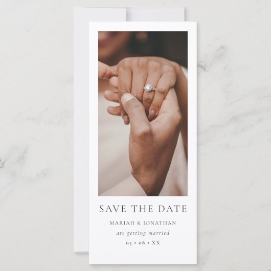 Modern Photobooth Wedding Save the Date (正面)