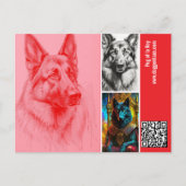 Modern Photograph German Shepherd  Postcard ポストカード (正面)