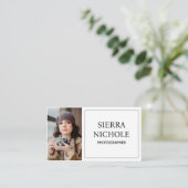 Modern Photography QR Code Business Card 名刺 (スタンド正面)