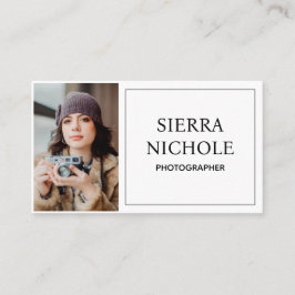 Modern Photography QR Code Business Card 名刺