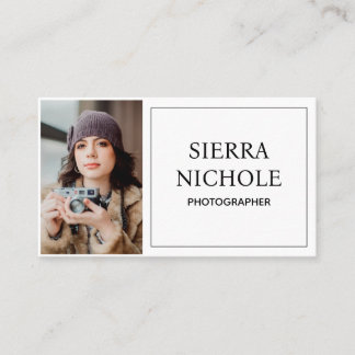 Modern Photography QR Code Business Card 名刺