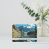 Modern Photography QR Code Camera Photographer 名刺 (スタンド正面)