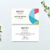 Modern Photography Studio Business Card Minimal  名刺