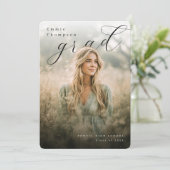 Modern PhotoPop Collage Graduation Party 招待状 (スタンド正面)