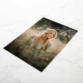 Modern PhotoPop Collage Graduation Party 箔招待状 (回転した状態)