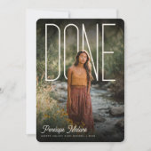 Modern Photopop DONE Graduation Party 招待状 (正面)