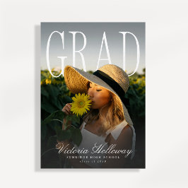 Modern PhotoPop Effect Graduation Party Invitation 招待状