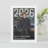 Modern PhotoPop Graduation Party 招待状 (スタンド正面)
