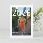 Modern PhotoPop Graduation Party 招待状 (スタンド正面)