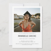 Modern PhotoPop Graduation Party 招待状 (裏面)