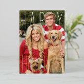 Modern PhotoPop Happy Holiday Foil Card 箔シーズンカード (立ち正面)